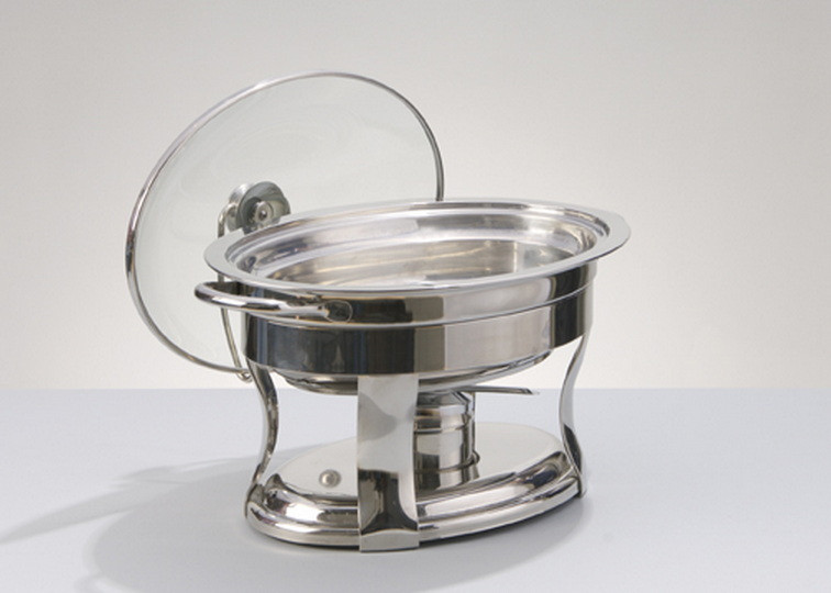 Stainless 4 Quart Oval Chafer - Alexis Party Rental