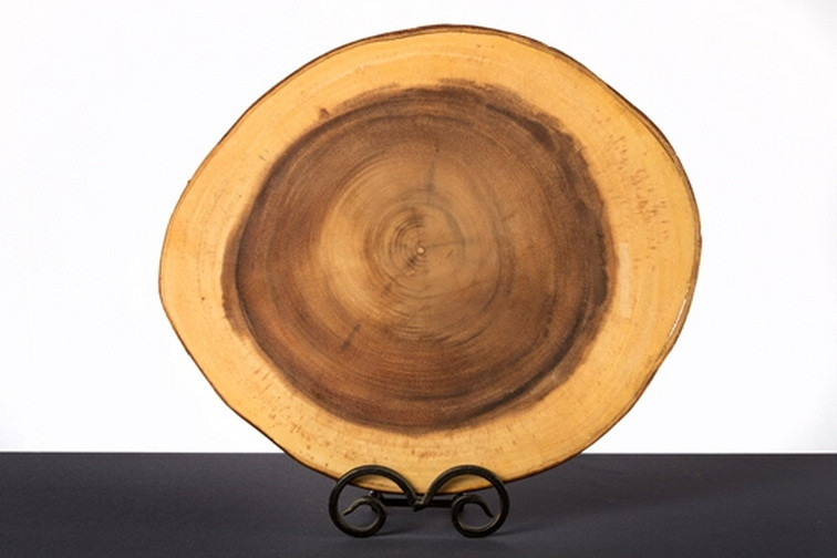 Wood Round Charger
