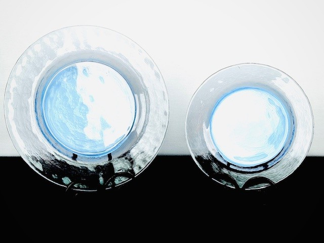 Bluberry Hammered Glass