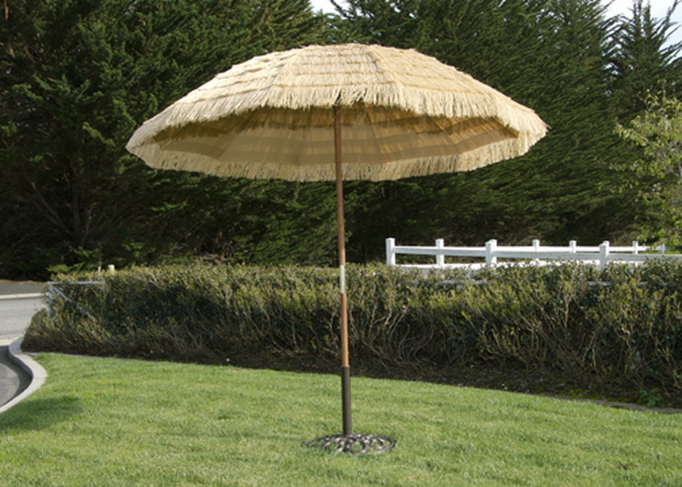 double patio umbrella tilt Double-Sided Patio Umbrella with Push Button Tilt Crank Handle-Turquoise
