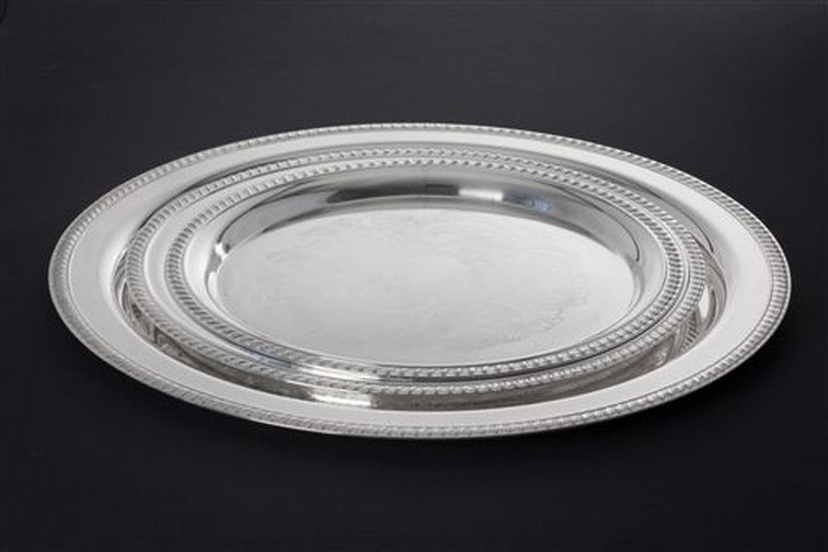 Silver Plate Trays - Available In 3 Sizes