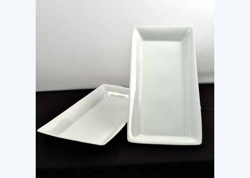 Porcelain High Rectangular Platter